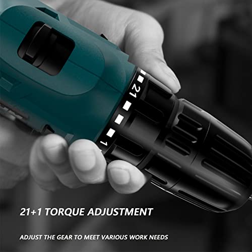 QHYXT 25 V wiederaufladbare elektrische Bohrmaschine, drahtloser Schraubendreher mit doppelter Geschwindigkeit… – Bild 4