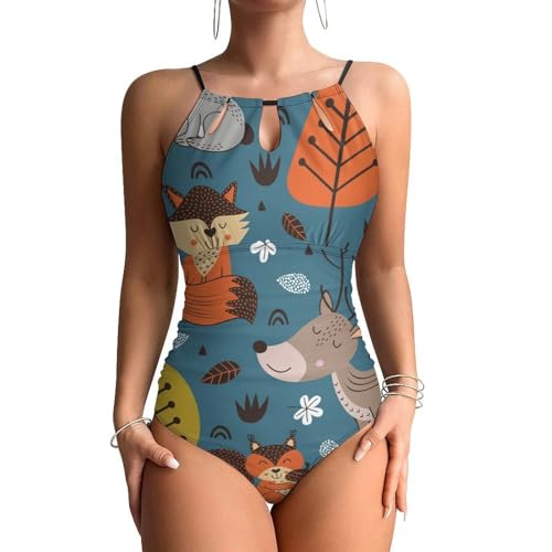Maillot de bain une pièce cerf gainant effet ventre plat chic