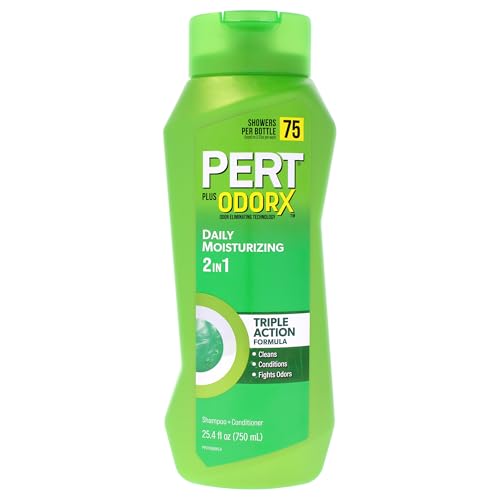 PERT 2 in 1 Complete Clean Shampoo and Conditioner - Mens Shampoo for Daily Use - Hair Conditioner for Men - Removes Dirt, Oil, and Build Up - 25.4 oz