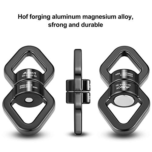 Auskit Swing Swivel, 30 Kn Safest Rotational Device Hanging Accessory For Web Tree Swing, Therapy Swing, Aerial Dance, Swing Spinner Hanger, Rock Climbing, Hanging Hammocks #TOP5