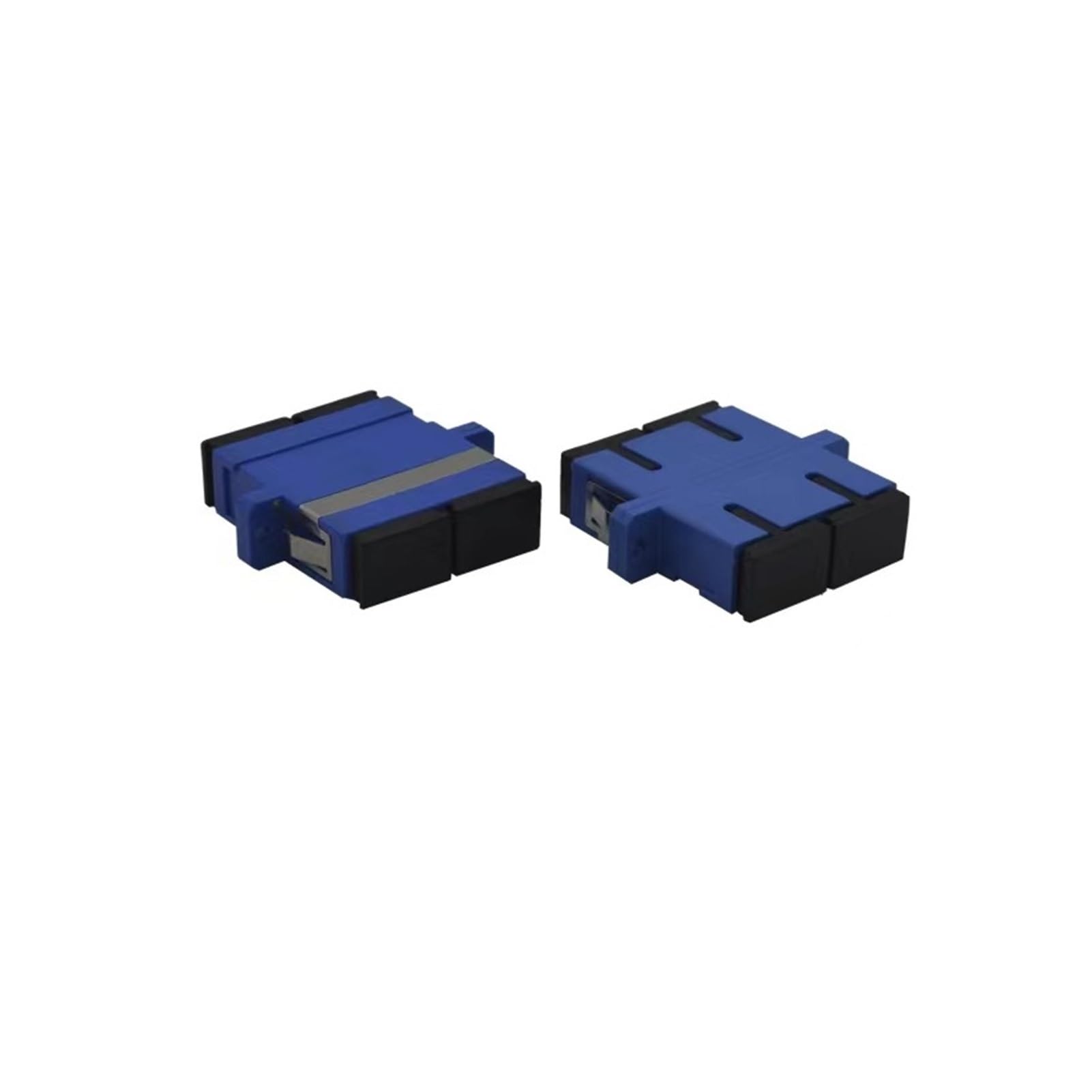 Adaptateur de Fibre SC DX 50PCS Bleu Monomode Double-cœur Duplex Fibre Jumper Pigtail Butt Flange Connecteur Coupleur de Fibre