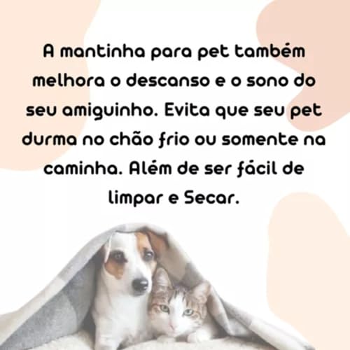 Mantinha Manta Pet Para Cachorro E Gato Soft Kit com 5 (Fêmea)