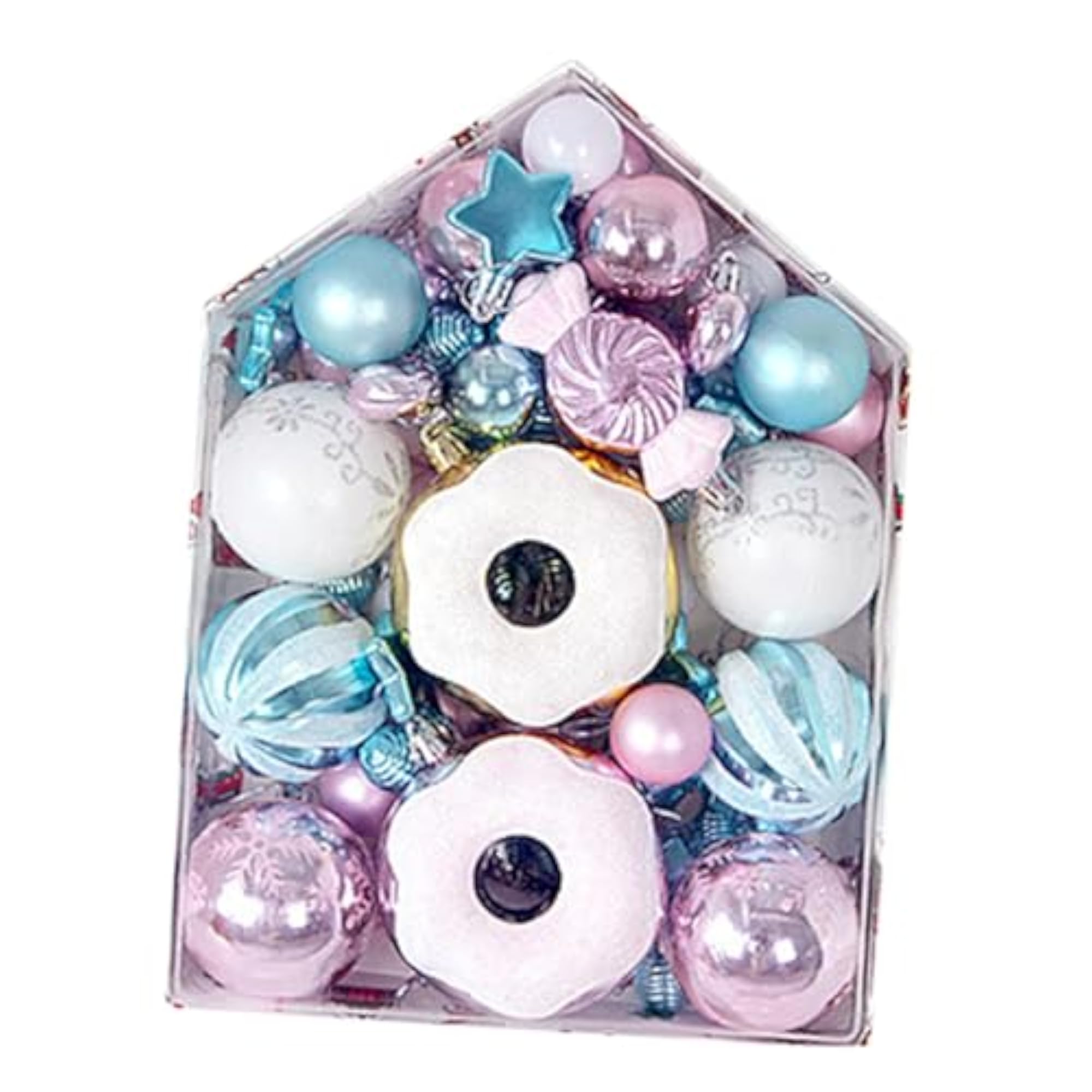 72x Donut Style Christmas Tree Hanging Decorations