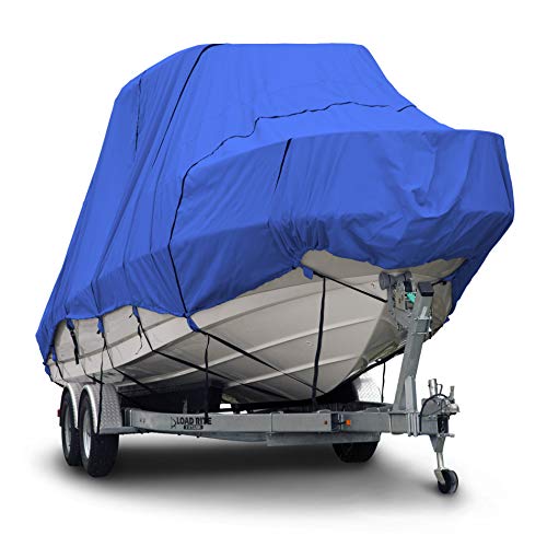 Budge B-1220-X9 1200 Denier Hard Top/T-Top Boat Cover Blue 27'-28' Long (Beam Width Up To 106") Boat Cover Waterproof, Heavy Duty, Uv Resistant #TOP1