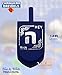 Izzy 'n' Dizzy Hanukkah Dreidels - Blue and White Wooden Dreidel - 4 Pack Medium - Hand Painted - Game Instructions Included