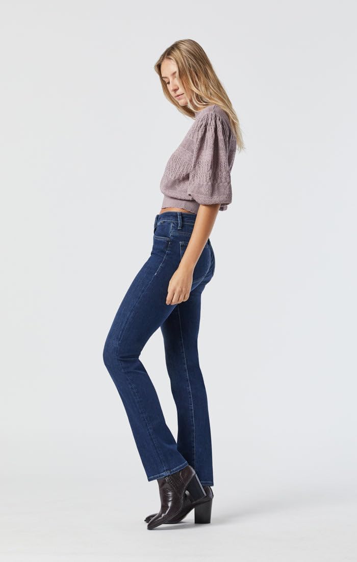 Mavi Women's Kendra High Rise Boyfriend Jeans, Classic Straight Leg Stretch Denim, High Waisted Trendy Womens Jeans - Image 2