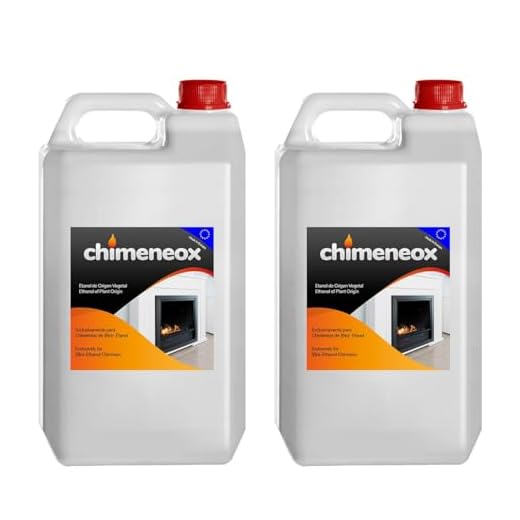 2 x 2,5L Chimeneox - Bioetanol 96% para chimeneas - sin humo - alta combustión