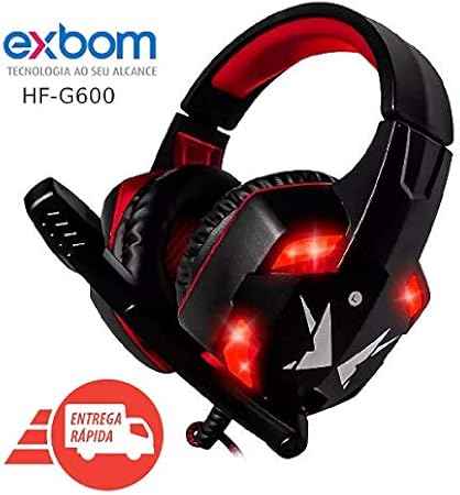 Headset Gamer Super Bass 7.1 Full P2 Usb Led Microfone Pc Vermelho |  Amazon.com.br