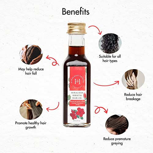 Image of Natural Hibiscus Hair Oil (Gudhal oil) 100 ml & Rosewood Dual Tooth Comb For All Types Of Hair, Naturally Nourishes Hair, Reduces Hair fall & Dandruff Control (Combo Pack of 2)
