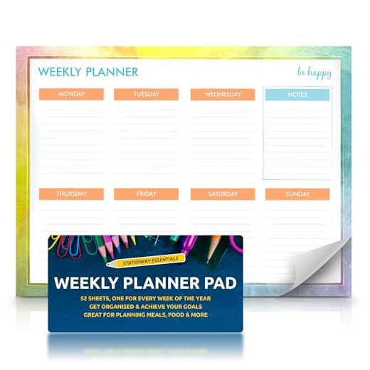 SOL Weekly Planner Pad for Easy Planning