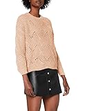Gestricktes Muster ONLY Damen 15155846 ONLHAVANA L/S PULLOVER KNT, Grau (Pumice Stone), 40 (Herstellergröße: L)