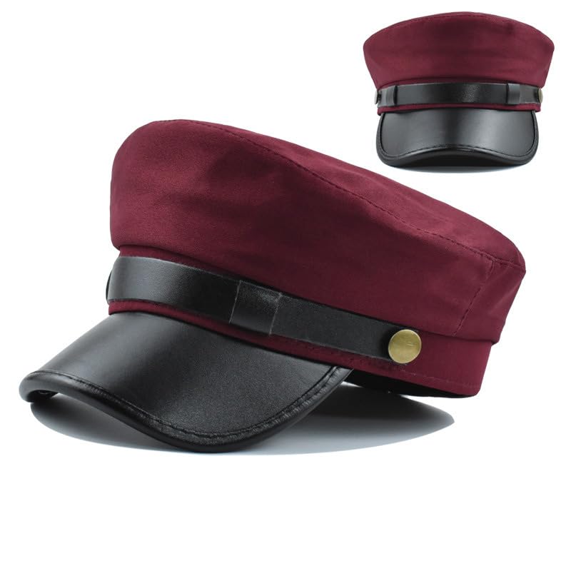 Image of Chauffeur Hat for Men Women Vintage Newsboy Cap Costume Hats Beret Cap