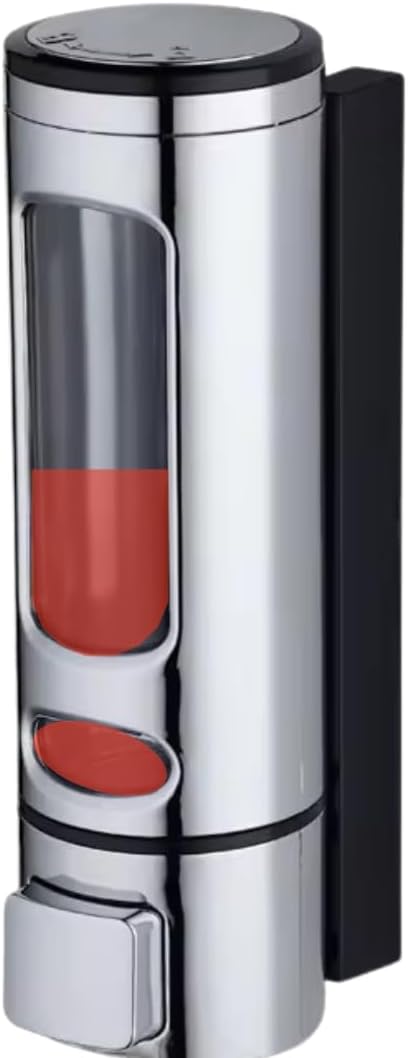 Wall-Mounted Liquid Soap Dispenser | Multi-Use for Hand Sanitizer, Shower Gel, Dish Soap, Shampoo & Foam | ABS Plastic, Leak-Proof, Refillable – Ideal for Bathroom & Kitchen (Silver)