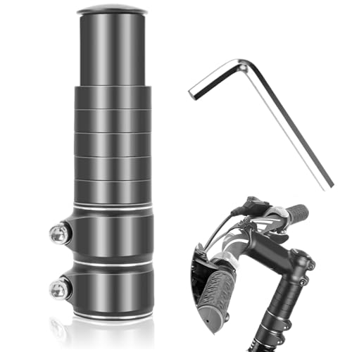 Bike Stem Riser Adjustable,Handlebar Extender, Increases Height Up to 5.2