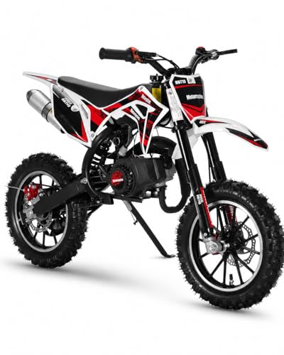 Image of 50cc Kid Gas Dirt Bike, 2-Stroke Gas Powered Kids Motorcycle