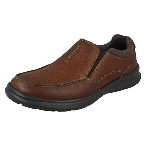 Clarks Homme Cotrell Free Richelieu, Cuir De Tabac, 44 EU Large