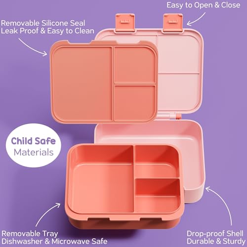 Kids Bento Lunch Box with Food Jar