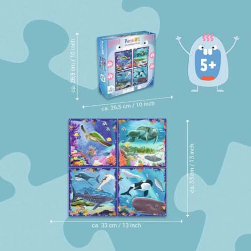 3 Puzzle Up! : Les animaux marins Ravensburger France - vue 9