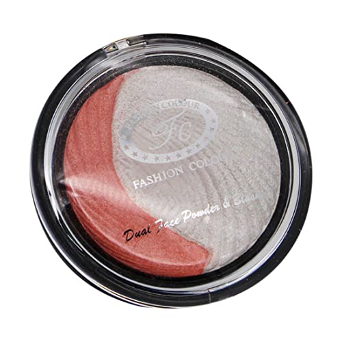 Image of FASHION COLOUR Dual Face Powder & Blusher | Easy Blend | Highly Pigmented | Natural Glow | Face Makeup Blush For Cheekbones & Highlighting | Face Blusher For All Skin Tones | Shade 07