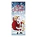 KunmniZ KUKALE - Set di 2 adesivi decorativi per porta del frigorifero, motivo: Babbo Natale