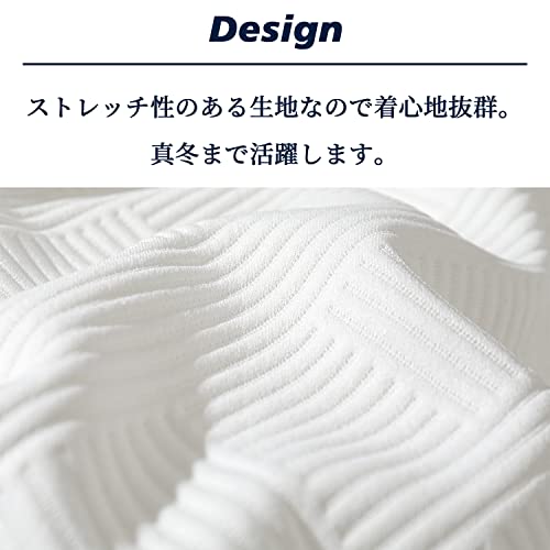 Culeevp トレーナー メンズ 長袖 大きいサイズ 秋 冬 無地 ワッフル おしゃれ パーカー メンズ CU-SW26 の商品画像 5