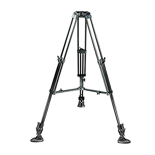 PROAIM 53” Professional Aluminum Tripod Stand with 100mm Bowl Head & Rubber Tripod