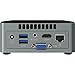 Intel NUC NUC6CAYH Mini PC/HTPC, Intel Quad-Core J3455 Upto 2.3GHz, 4GB DDR3, 128GB SSD, WiFi, Bluetooth, 4k Support, Dual Monitor Capable, Windows 10 Professional 64Bit (4GB Ram + 128GB SSD)