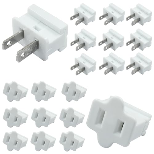 Bonsicoky 20 Pack SPT-1 Vampire Plugs Male and Female White