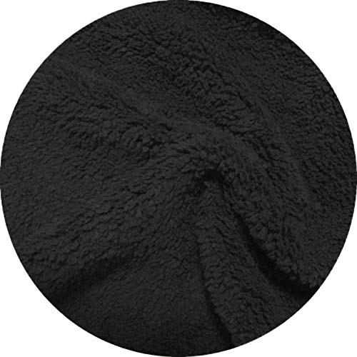 TanBridge Mens Sherpa Lined Hoodie Zip Up Plus Sizes Warm Fleece Hoodie with Padded Sleeve & Rib Cuffs4