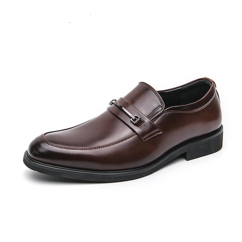 Mens Classic Dress Shoes Leather Fashion Oxford Shoes Patent Slip-on Loafers Wedding Leather Shoes