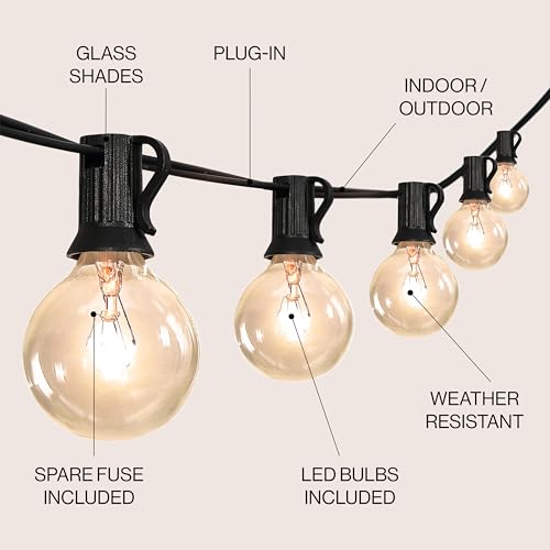 Cadena de luces LED rústicas para exteriores de 25 luces miniatura 2