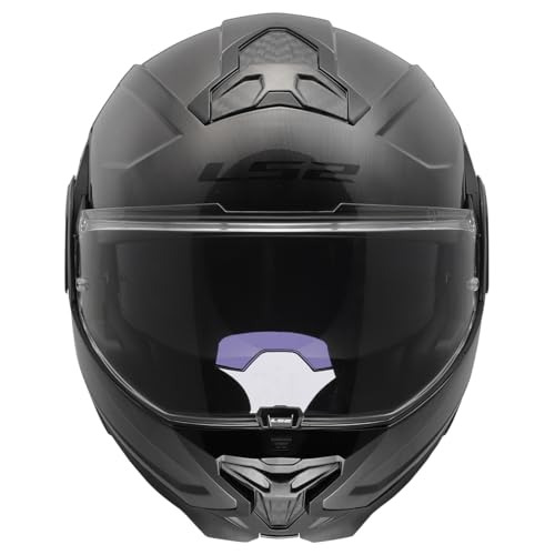 Image of LS2 Helmets Advant II Modular Motorcycle Helmet W /SunShield (Gloss Jeans Gray - X-Small)