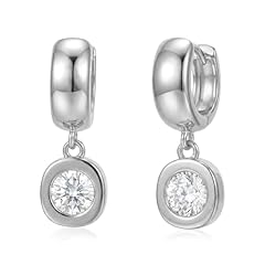 Silver-Round Hoops