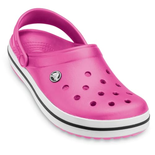 Image of Crocs Unisex CrocbandClogs, Fuchsia, 8 UK Men / 9 UK Women