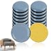 20PCS Furniture Sliders and Gliders, Self-Adhesive, Round Chair Leg Sliders Floor Protector Pads for Moving Sofas Tables Chairs Cabinets Carpet Gliders Easy Furniture Movers for Hard Floors