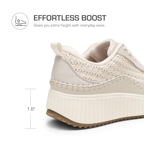 DREAM PAIRS Women Chunky City Tweed Comfortable Casual Platform Fashion Sneaker3