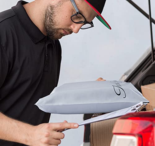 Weiß Versandtüten aus Plastik mitThank You,60 Stück Versandtaschen in 3 Größen,A3 B4 C5 Versandbeutel Plastik Selbstklebend und Blickdicht für Kleidung und Textilien(15 x 27/25 x 35/30 x 42cm)