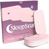 SleepSeal Mouth Tape for Sleeping - Made from Hypoallergenic Bamboo Silk & Medical-Grade Adhesive - Dermatologically Tested Sleep Tape Gentle on Skin - Supports Nasal Breathing - 30 Nights