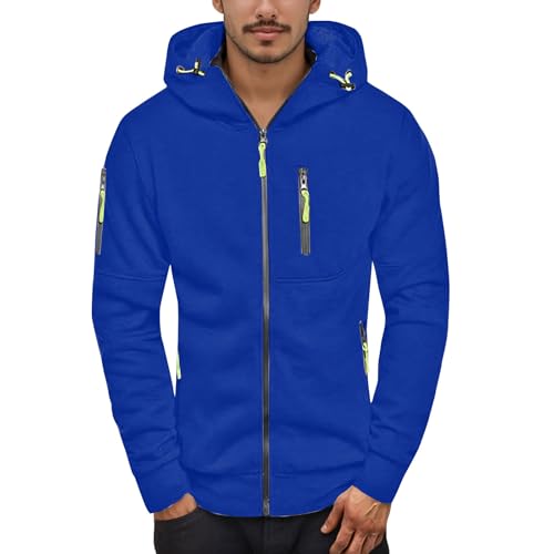 Men Zip Up Hoodie Big and Tall Thermal Sweatshirt Winter Personalized Sweater3