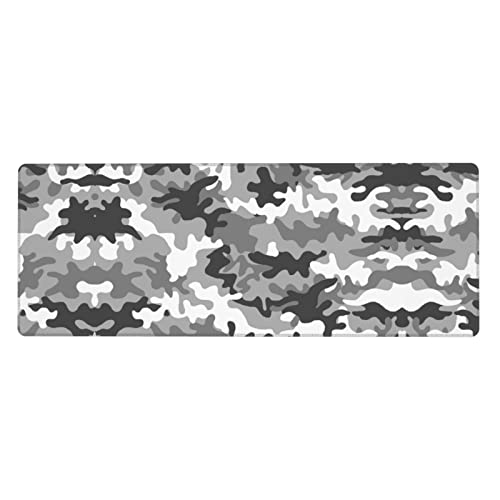Tapis de souris de jeu imprimé camouflage numérique avec surface fluide pour grand bureau
