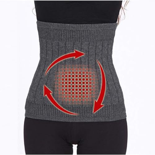 Kiuiom Calentador de Espalda,Cinturón de Calor para Lumbares,Cinturón Calentador de Invierno,Faja Lumbar Caliente para Hombres Mujeres para Cintura de Apoyo Caliente Dolores Menstruales - imagen 4