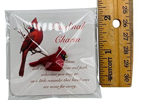 Westmon Works Cardinal Legend Pocket Charm Set Memorial Glass Token with Story Card2