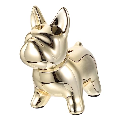 Yardenfun Salvadanaio Pitbull Scultura Di Cane Salvadanaio Cucciolo Barattolo Per Salvadanaio Creativo Salvadanai Da Vivaio Contenitore Da Scrivania Per Cani Da Ceramica Ornamenti