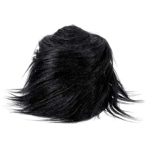 Ruban en fausse fourrure noire PATIKIL 150x10cm pour customisation et couture