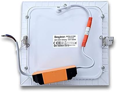 ENERGMiX 12 Watt LED Panel Ultra Slim Inbouwlamp Vierkant Vierkant 17x17 cm Warm Wit photo 3