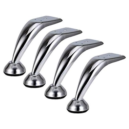 ZJZ 4-pack 50-tals snygga möbler hårnål fötter ben för trä soffbord och stativ