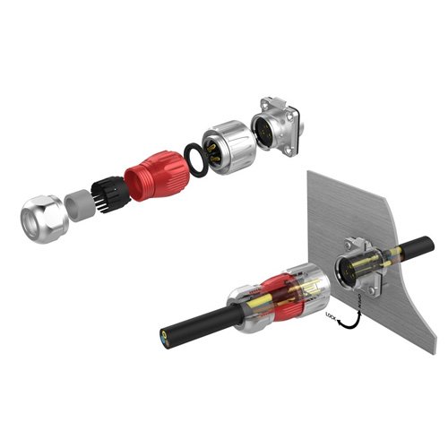 Cnlinko Rj45 Ethernet Industrial Circular Connector, Male Plug & Female Panel Mount Receptacles Socket Jack, Outdoor Waterproof Ip67, Fast Data, Zinc Alloy Metal Case, Heavy Duty #TOP4