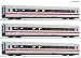 Produktbild Roco 74030 H0 3er-Set Zwischenwagen Ice 1 Redesign 2005 der DB-AG 1.Klasse Gattung Avmz 801.0, 2.Kla