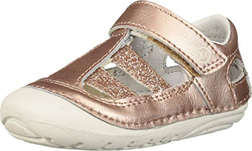 Stride Rite Girl's Soft Motion Aurora Sandal, Rose Gold, 3.5 Toddler