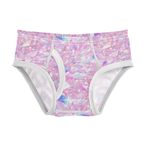 visesunny Boys Cotton Underwear Pink Crystal Pattern Printed Toddler Soft Training Briefs Size 2T-8Y for Kids